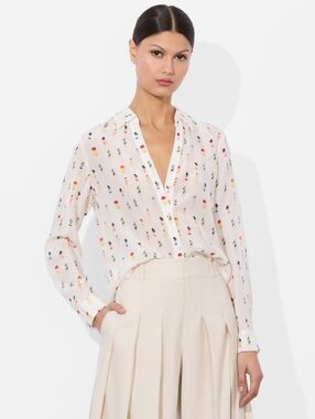 Alice + Olivia ELOISE BUTTON DOWN BLOUSE